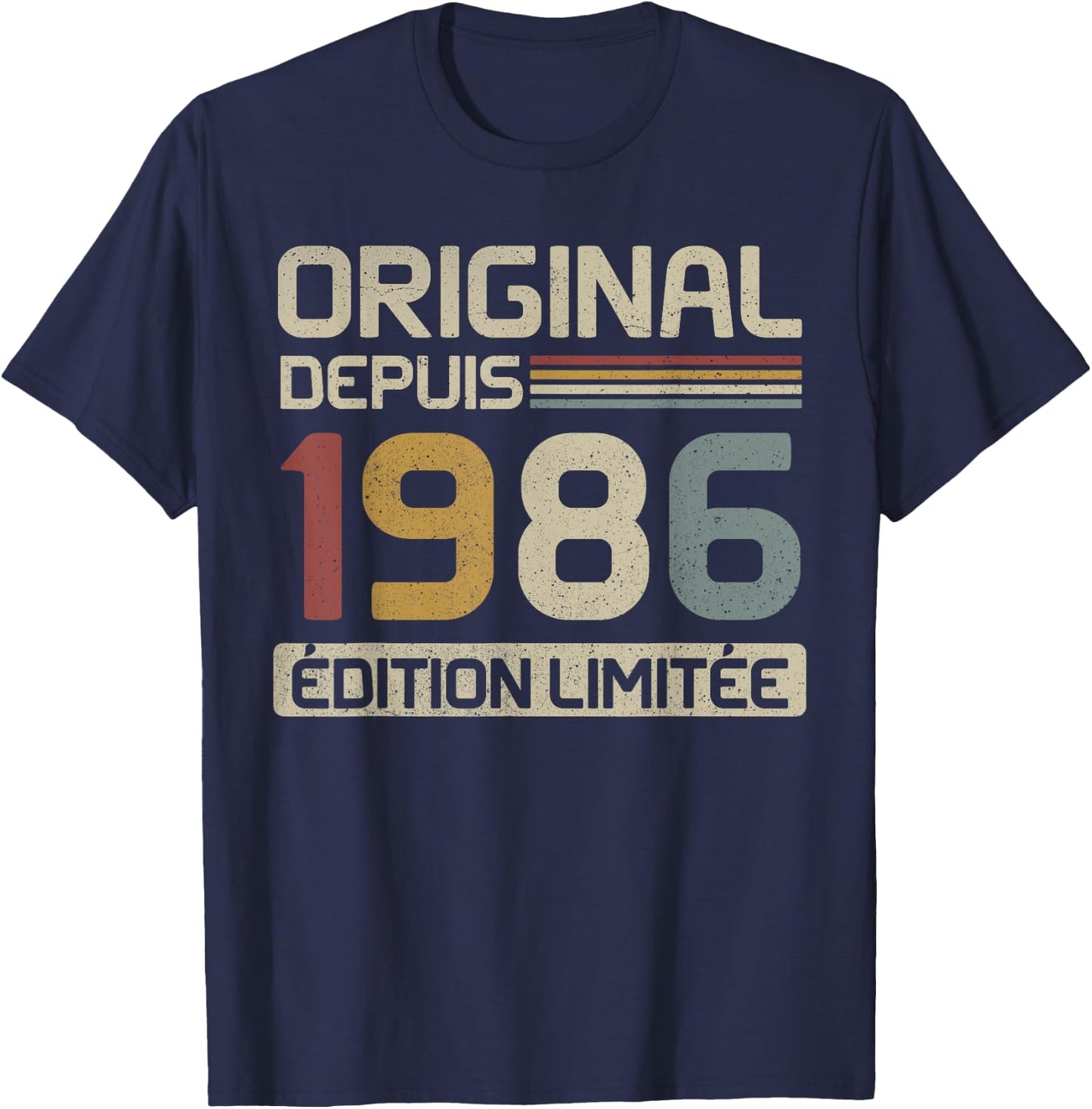 Original 1986 Birthday Gift 39 Years anniv 39 years , Black, S T-Shirt - T-Shirt | Navy