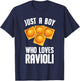 Cool Ravioli Design For Boys Men Ravioli Pasta Dough Wrap T-Shirt - T-Shirt | Navy
