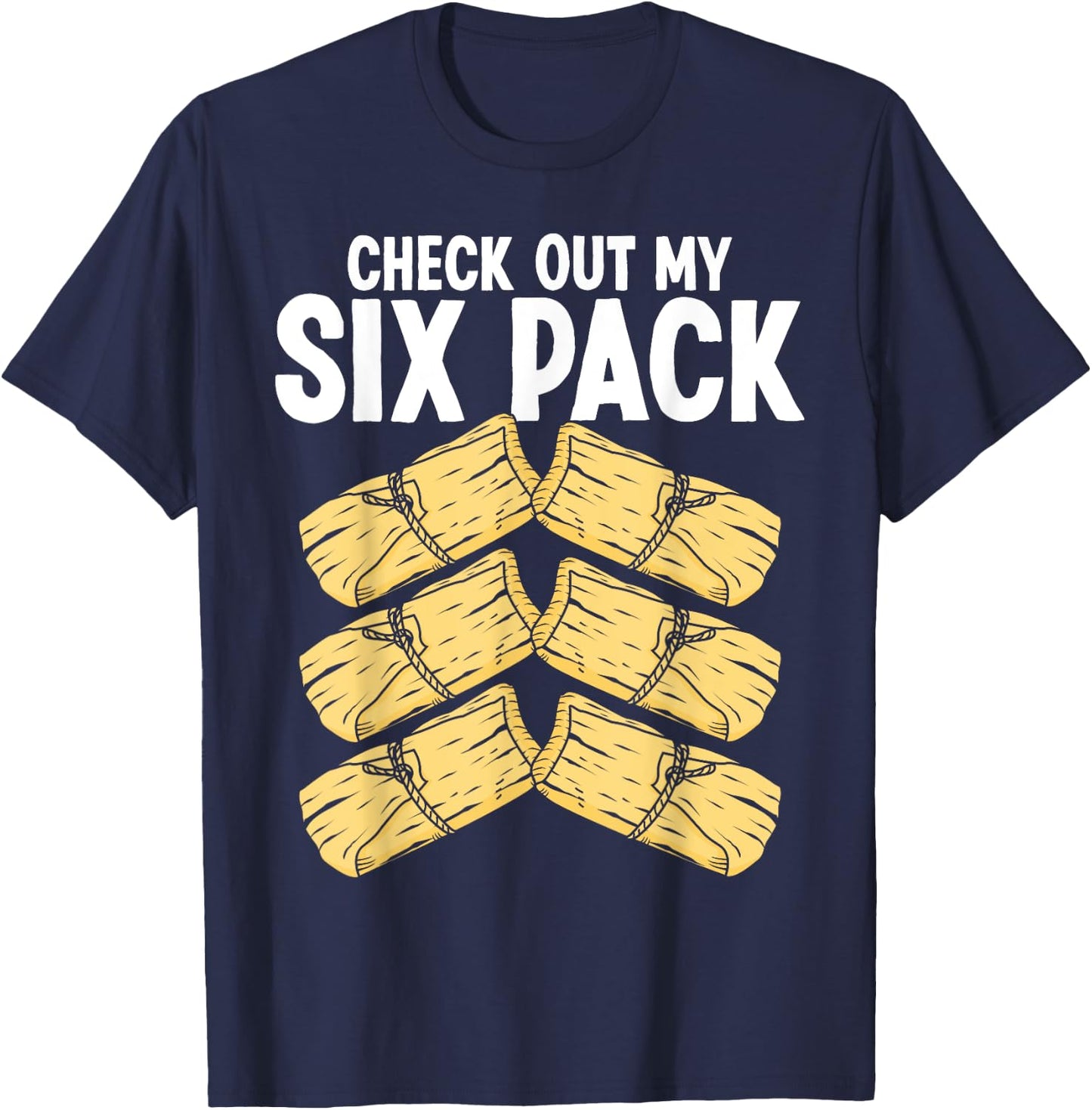 Mexican Chicken Tamales Making Mexico Food Tamale Husks T-Shirt - T-Shirt | Navy