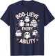 Boo-Lieve In Every Ability Sped Teacher Slp Students Kids T-Shirt - T-Shirt | Navy