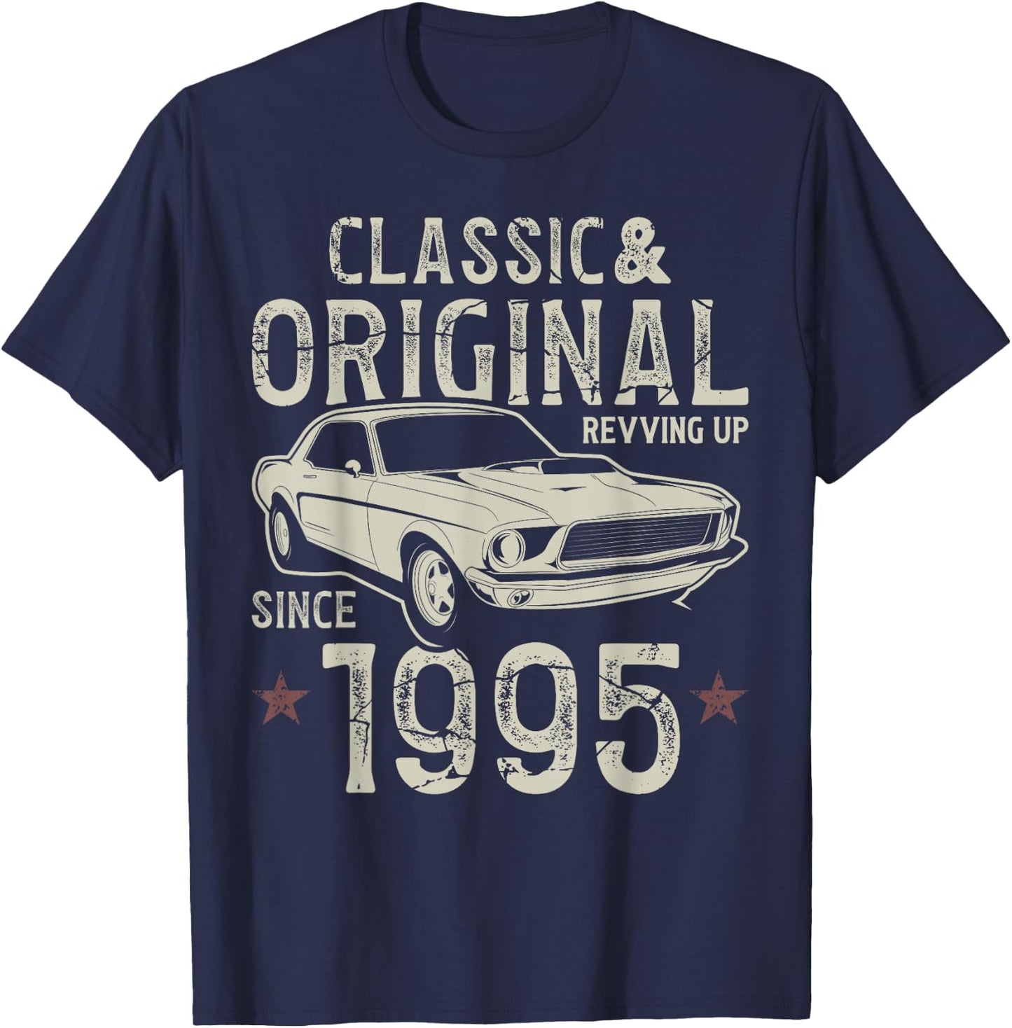 30th Birthday 1995 Classic Car T-Shirt - T-Shirt | Navy
