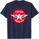Retro Vintage Gas Station Flying A Service Motor Oil Car T-Shirt - T-Shirt | Navy