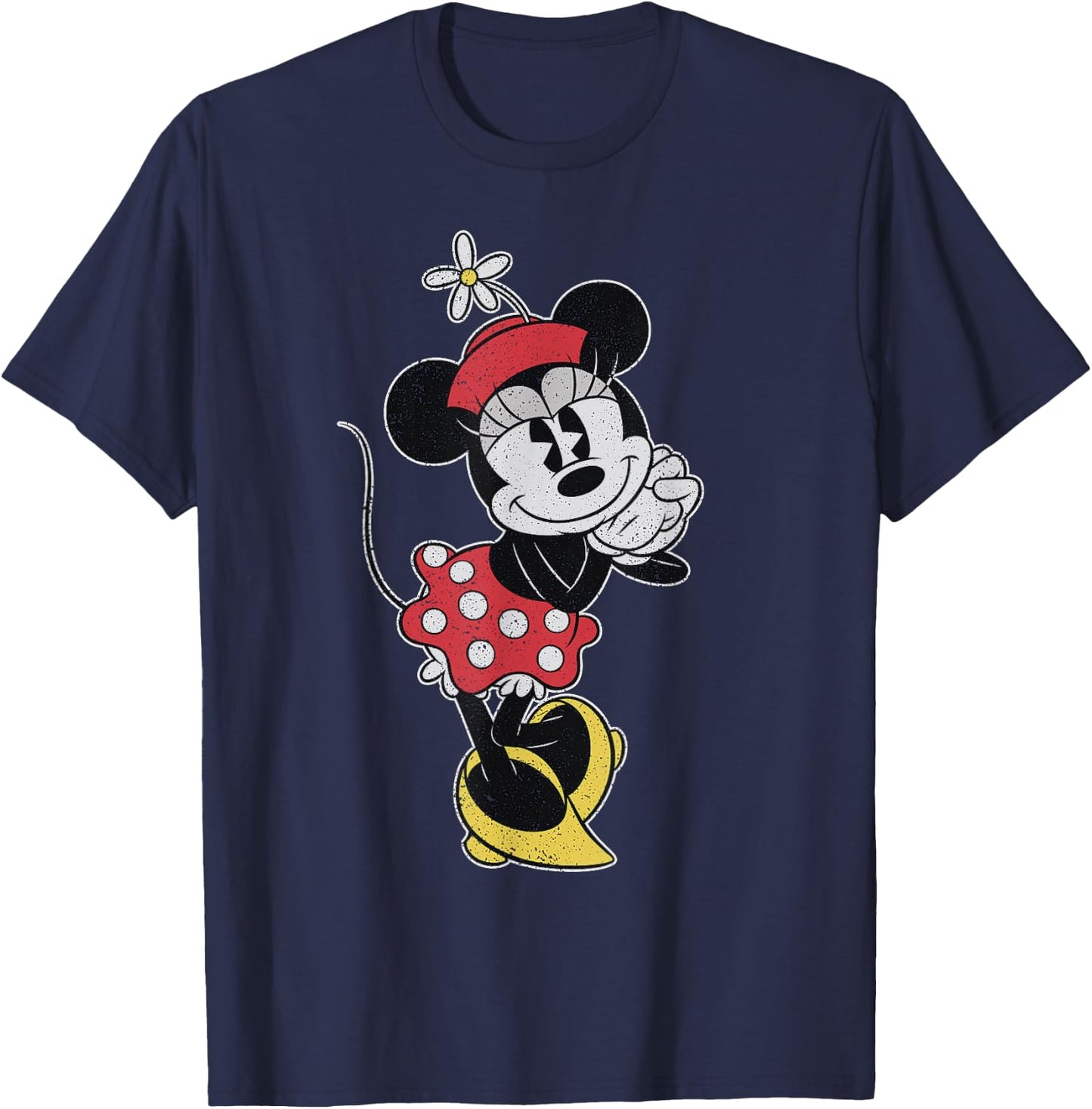 Disney Vintage Minnie Mouse Sweetheart Pose Small T-Shirt - T-Shirt | Navy