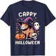 Cappy Halloween Costume Pumpkin Funny Capybara Halloween T-Shirt - T-Shirt | Navy