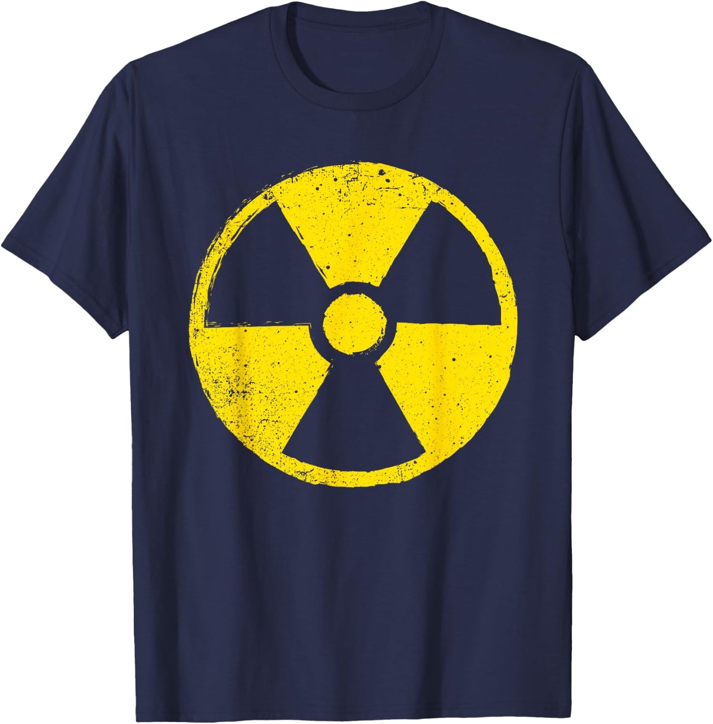 Funny Radioactive Symbol Women Biohazard Nuclear T-Shirt - T-Shirt | Navy