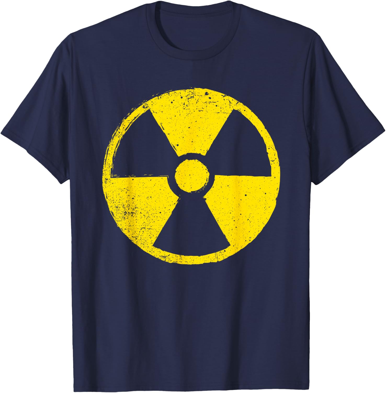 Funny Radioactive Symbol Women Biohazard Nuclear T-Shirt - T-Shirt | Navy