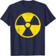 Funny Radioactive Symbol Women Biohazard Nuclear T-Shirt - T-Shirt | Navy