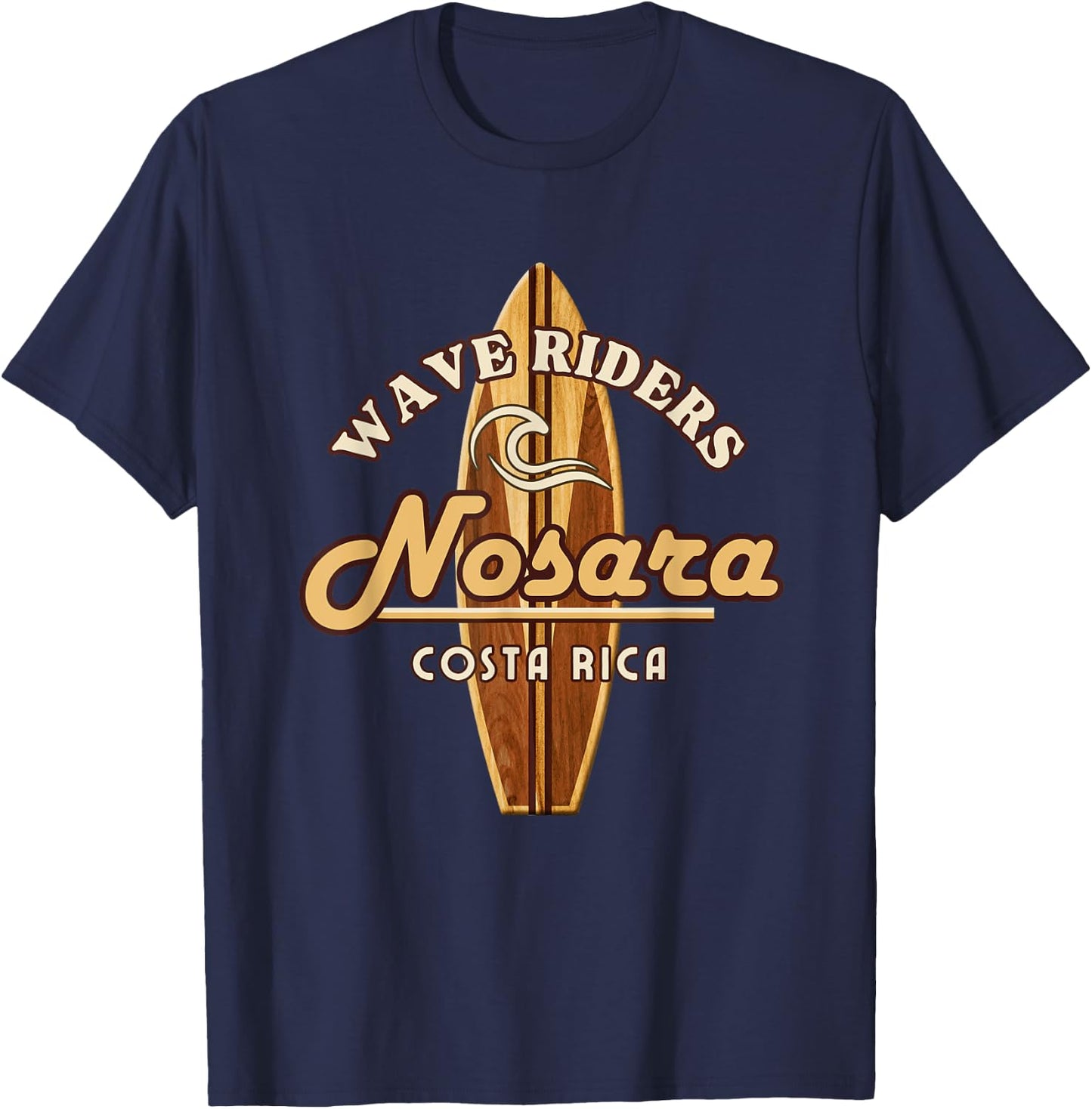 Surf Nosara Costa Rica Surfing Vacation Design T-Shirt - T-Shirt | Navy
