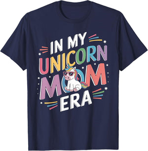 In My Unicorn Mom Era Mothers Day First Fathers Day T-Shirt - T-Shirt | Navy