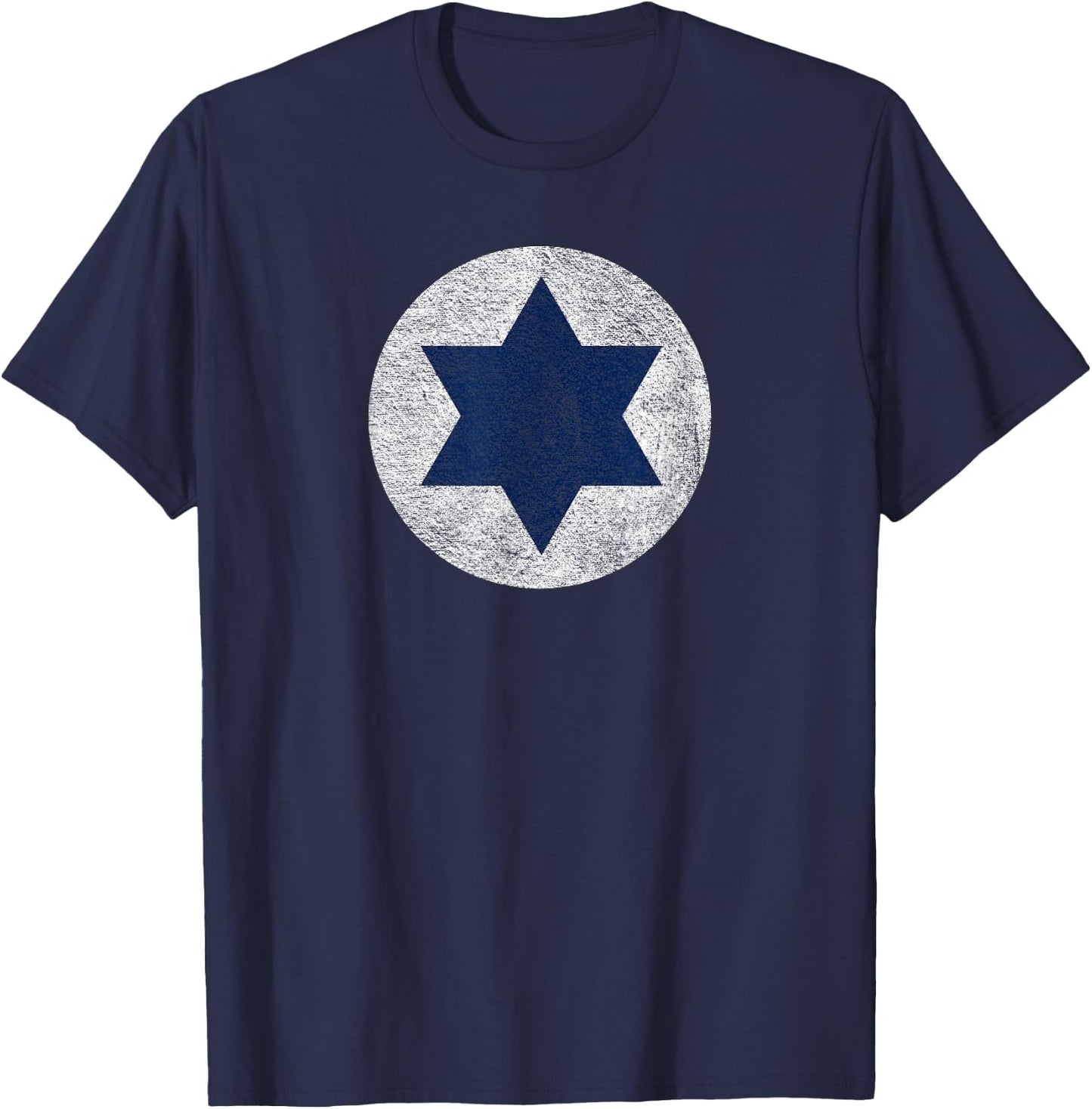 Israeli Air Force Israel Defense Roundel Flag Star of David T-Shirt - T-Shirt | Navy