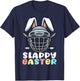 Easter Hockey Bunny Goalie Mask Easter Day Men Women Kids T-Shirt - T-Shirt | Navy