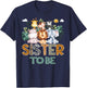 Soon To Be Sister Jungle Animal Safari Gender Reveal T-Shirt - T-Shirt | Navy