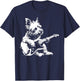 Dog Guitarist Guitar - Westie Dad Mom T-Shirt - T-Shirt | Navy