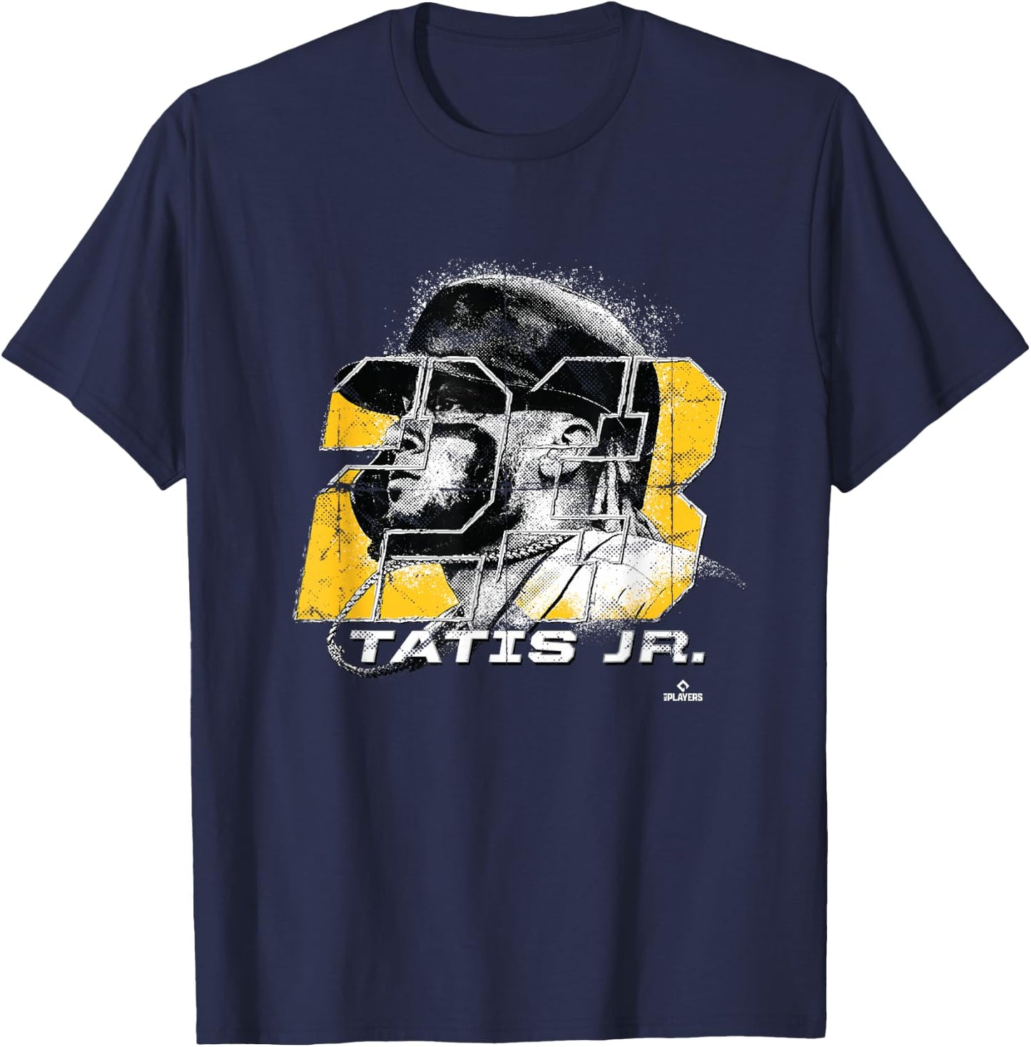 FanPrint Fernando Tatis, Jr. Silhouette - Men's Baseball Sports - Black - Small T-Shirt - T-Shirt | Navy