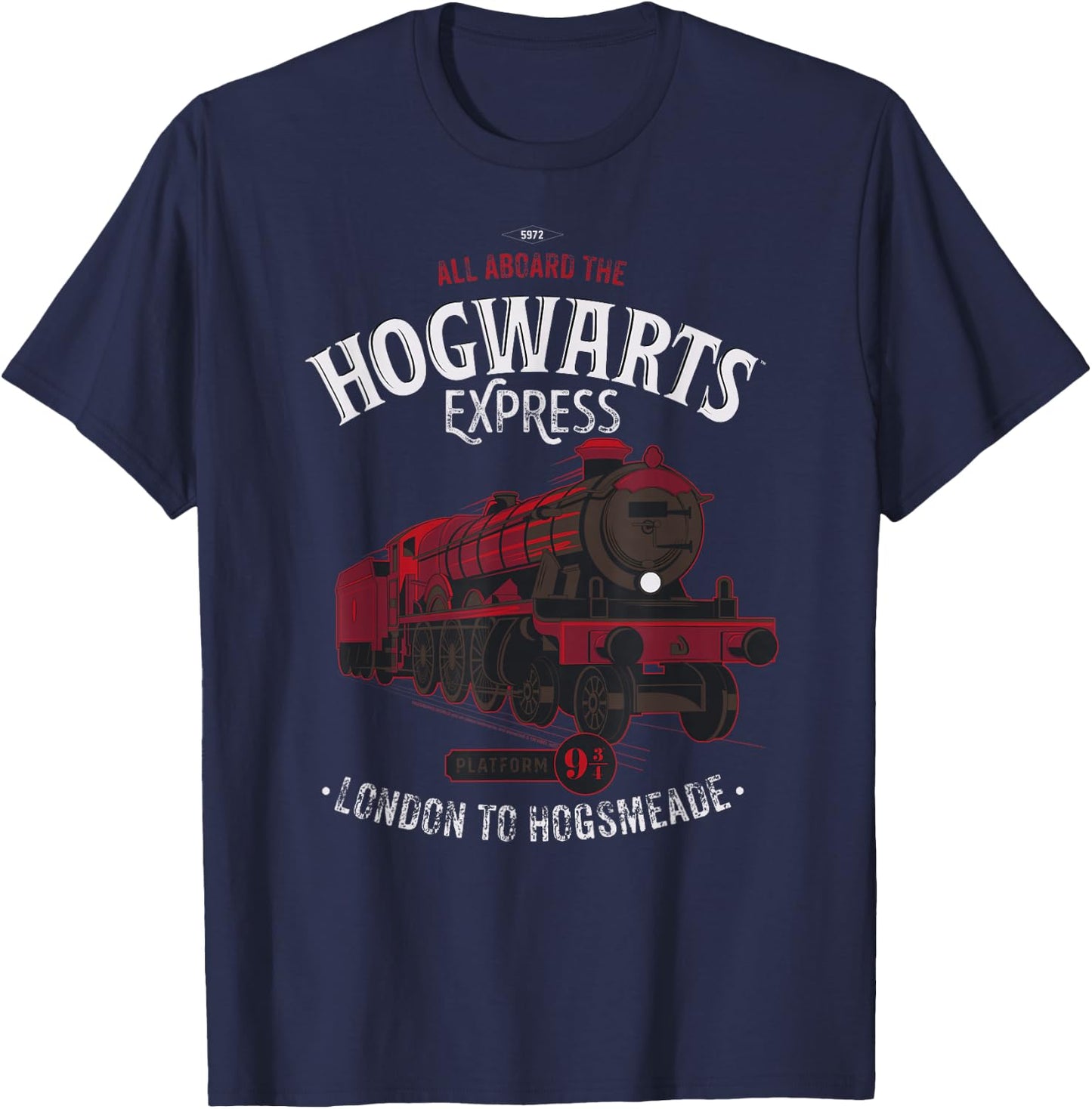 Harry Potter All Aboard the Hogwarts Express , black T-Shirt - T-Shirt | Navy