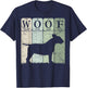 Bull Terrier Dog Periodic Table Elements Dog Lover Woof T-Shirt - T-Shirt | Navy