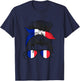 French Girl France French Girl France Women French Flag T-Shirt - T-Shirt | Navy