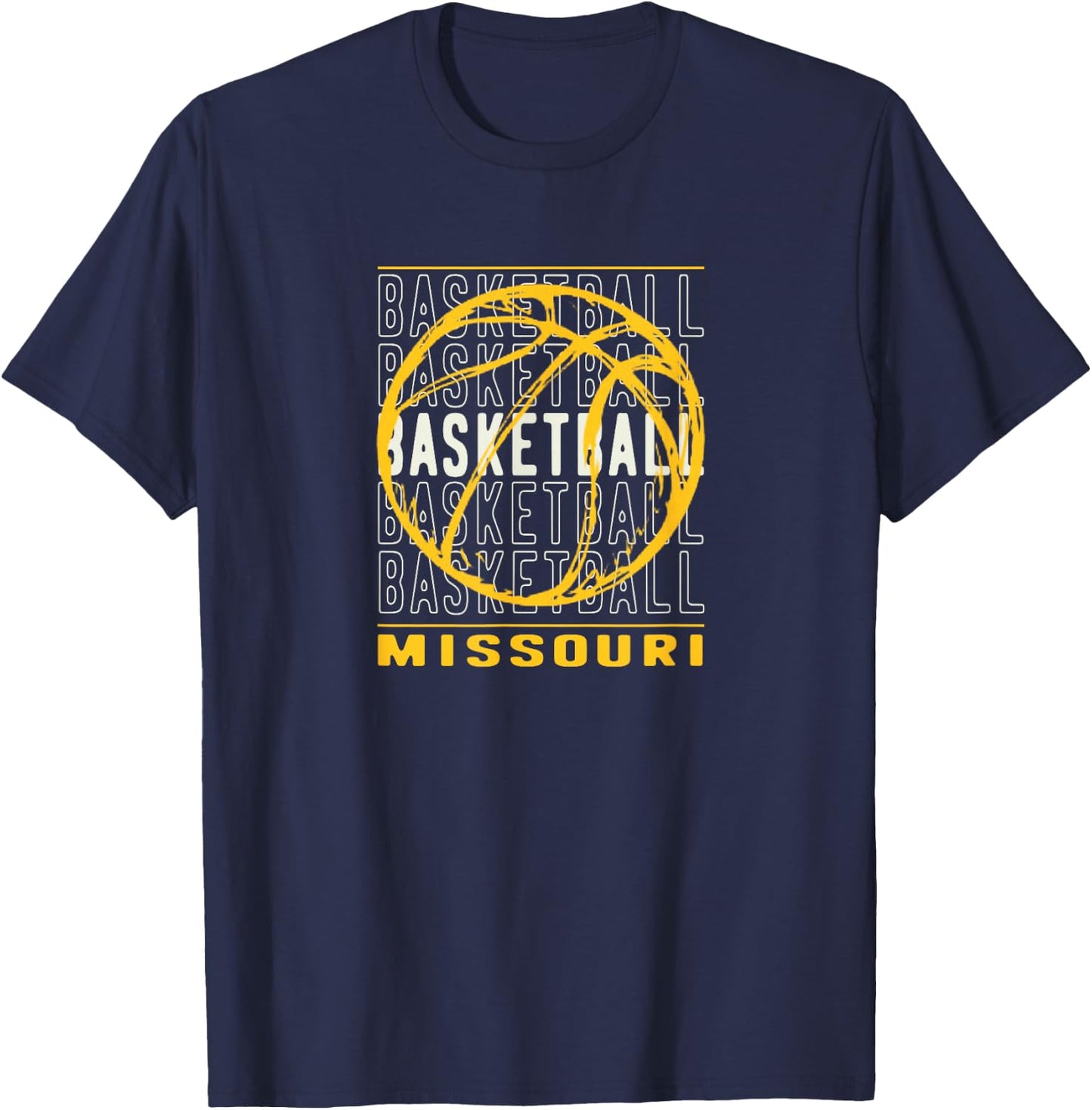Basketball Missouri T-Shirt - T-Shirt | Navy
