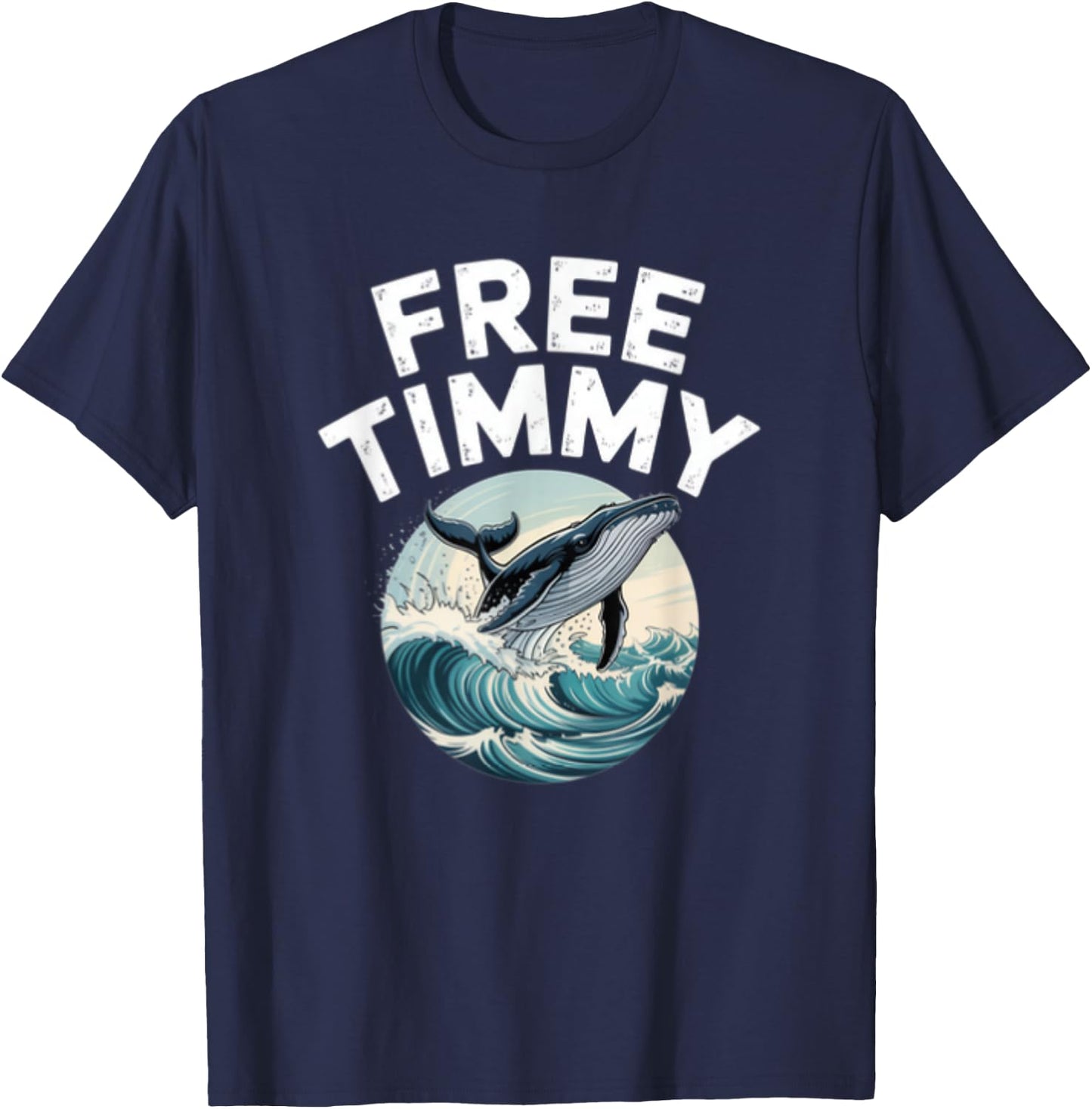 Buckelwal Timmy Walrettung Wismar Timmendorfer Strand Ostsee T-Shirt - T-Shirt | Navy