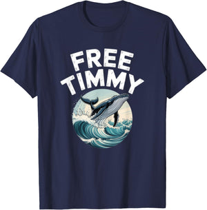 Buckelwal Timmy Walrettung Wismar Timmendorfer Strand Ostsee T-Shirt - T-Shirt | Navy