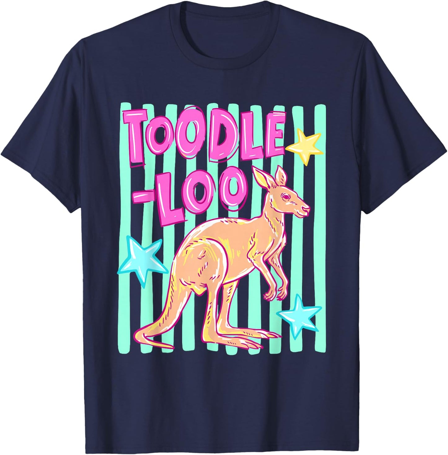Toodle-Loo Kangaroo Teacher Last Day of School End of Year T-Shirt - T-Shirt | Navy