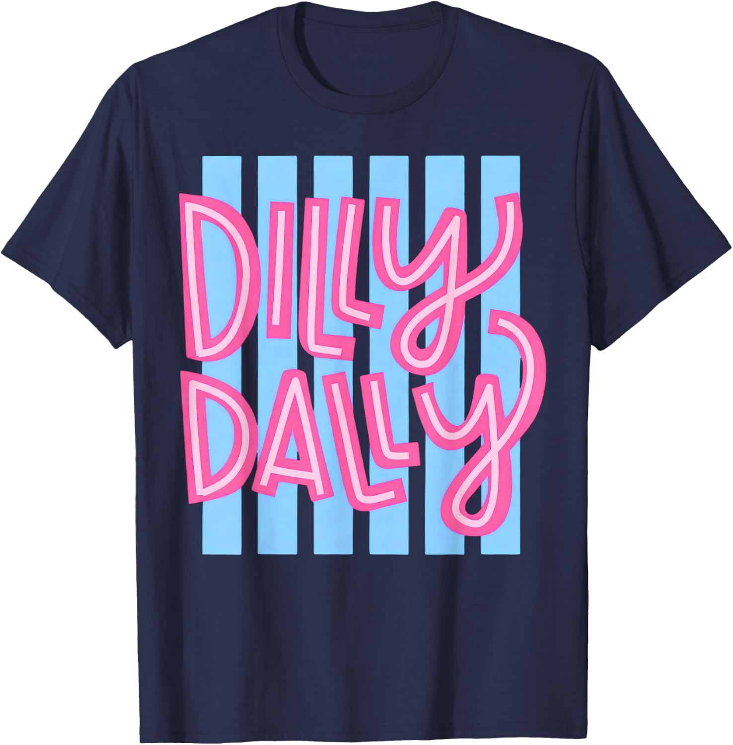 Dilly Dally, Spring Summer T-Shirt - T-Shirt | Navy