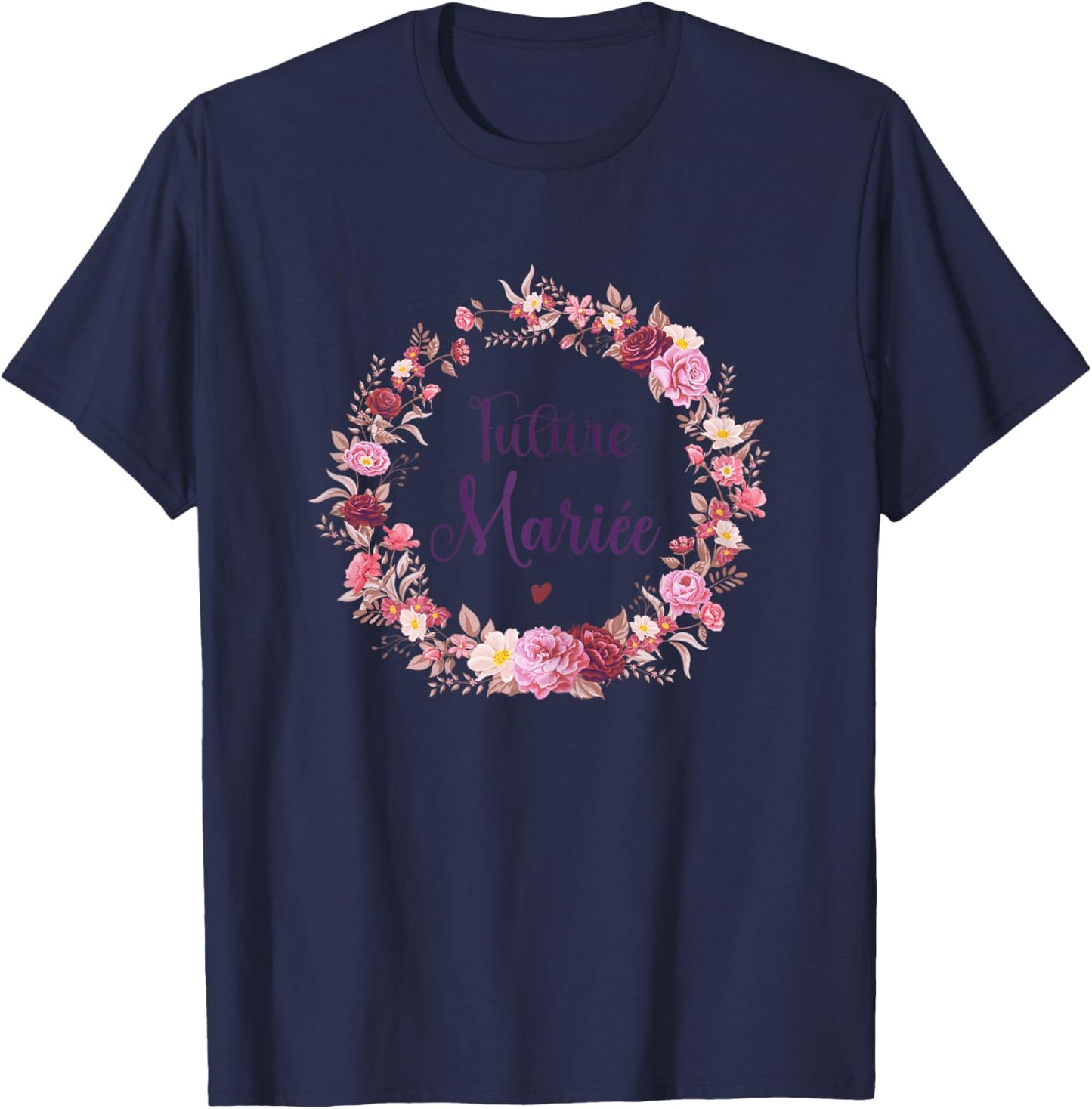Evjf Future Bride Crown Evjf Terracotta Bride Future , white T-Shirt - T-Shirt | Navy