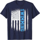 USA Flag Swimming Swim American Swimmer T-Shirt - T-Shirt | Navy