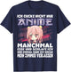 with German Text "Ich gucke Nicht nur Anime T-Shirt - T-Shirt | Navy