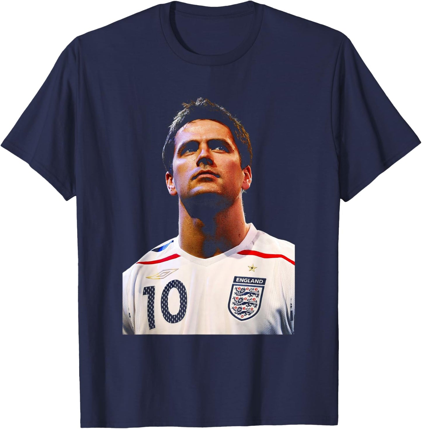 Michael Owen 2007 England Kit World Cup Football T-Shirt - T-Shirt | Navy