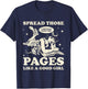 Spread Those Pages Like A Good Girl Shirt Smutty Spicy Book T-Shirt - T-Shirt | Navy