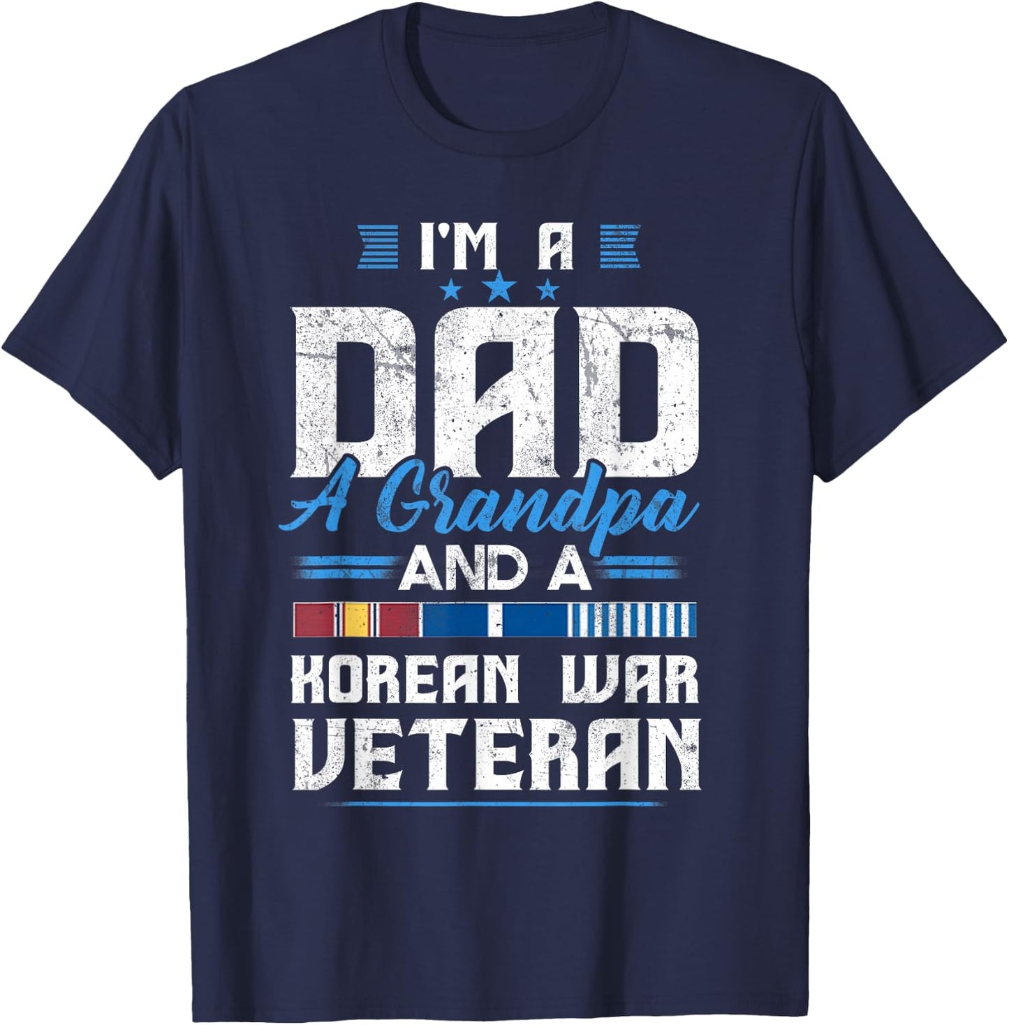 Korean War Veteran Grandparent Korean Vet for Dad or Grandpa T-Shirt - T-Shirt | Navy