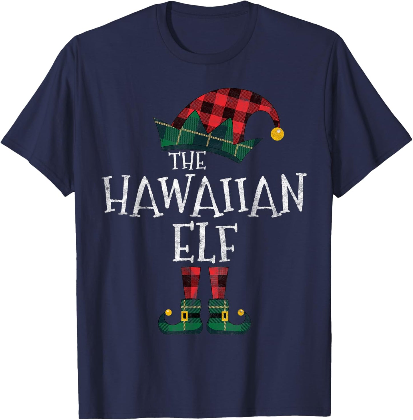 The Hawaiian Elf Matching Family Group Gift Funny Christmas T-Shirt - T-Shirt | Navy