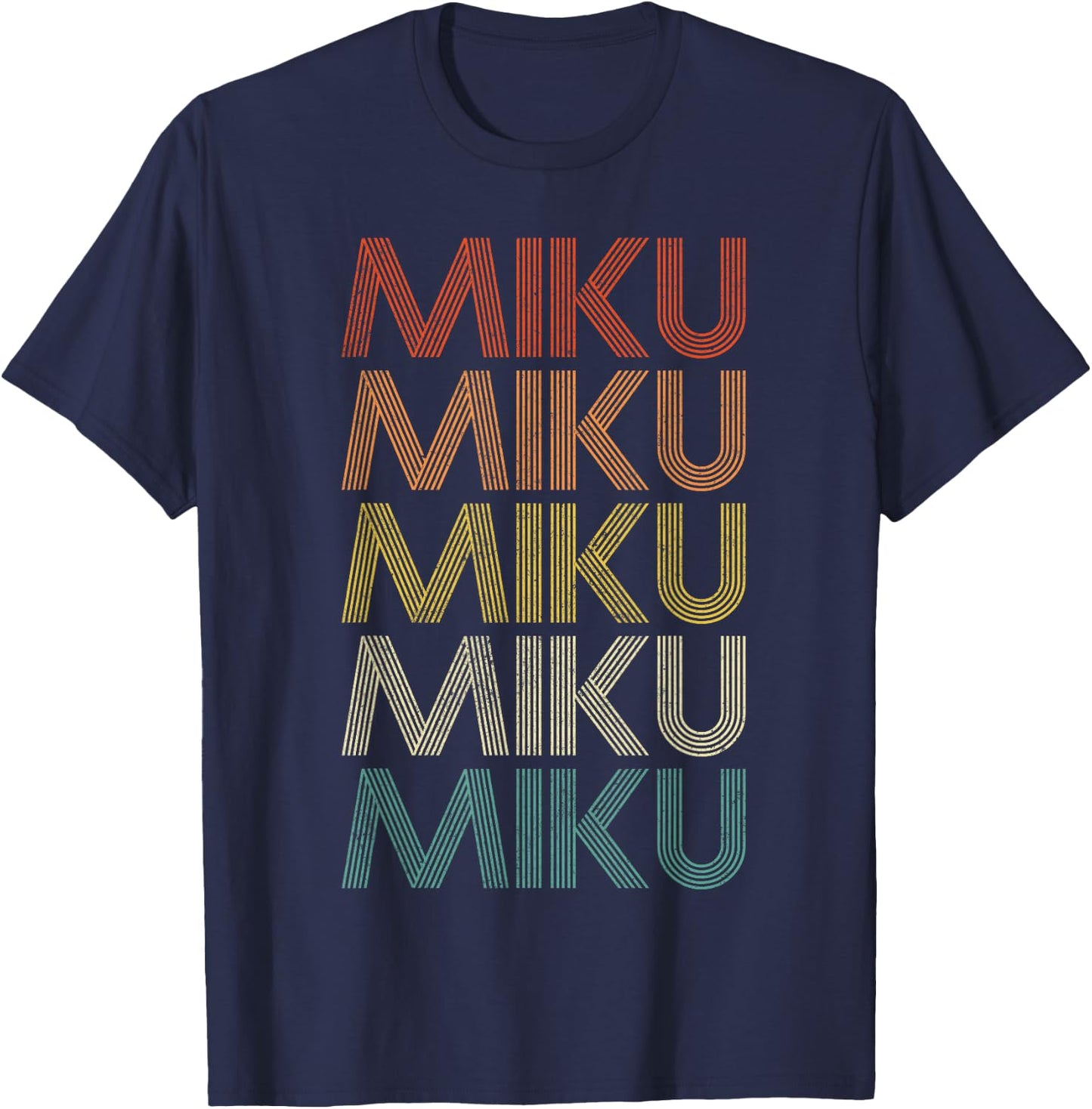 Miku Retro Vintage T-Shirt - T-Shirt | Navy
