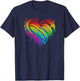 CSD LGBT Rainbow LGBTQ Heart Pride Love Just Love , black T-Shirt - T-Shirt | Navy