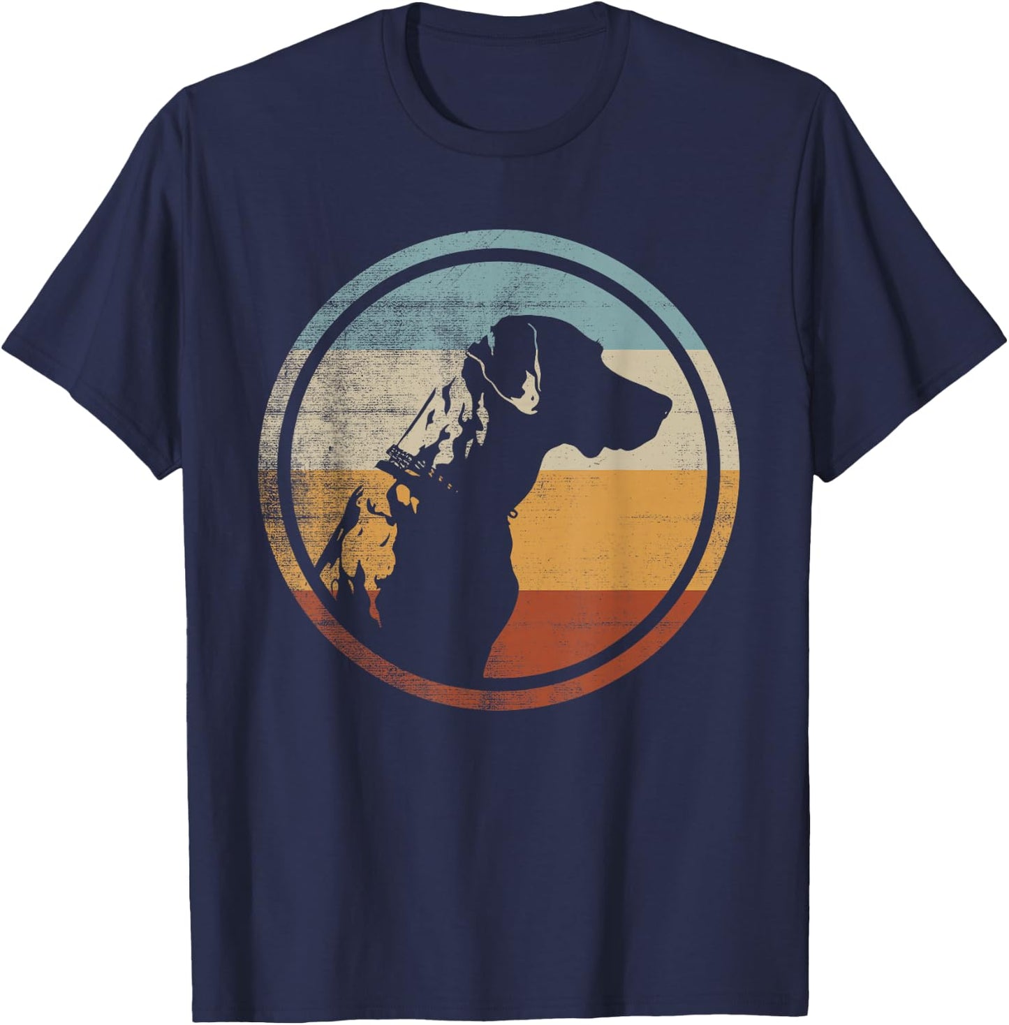 Catahoula Leopard Dog Retro Style Men Women T-Shirt - T-Shirt | Navy