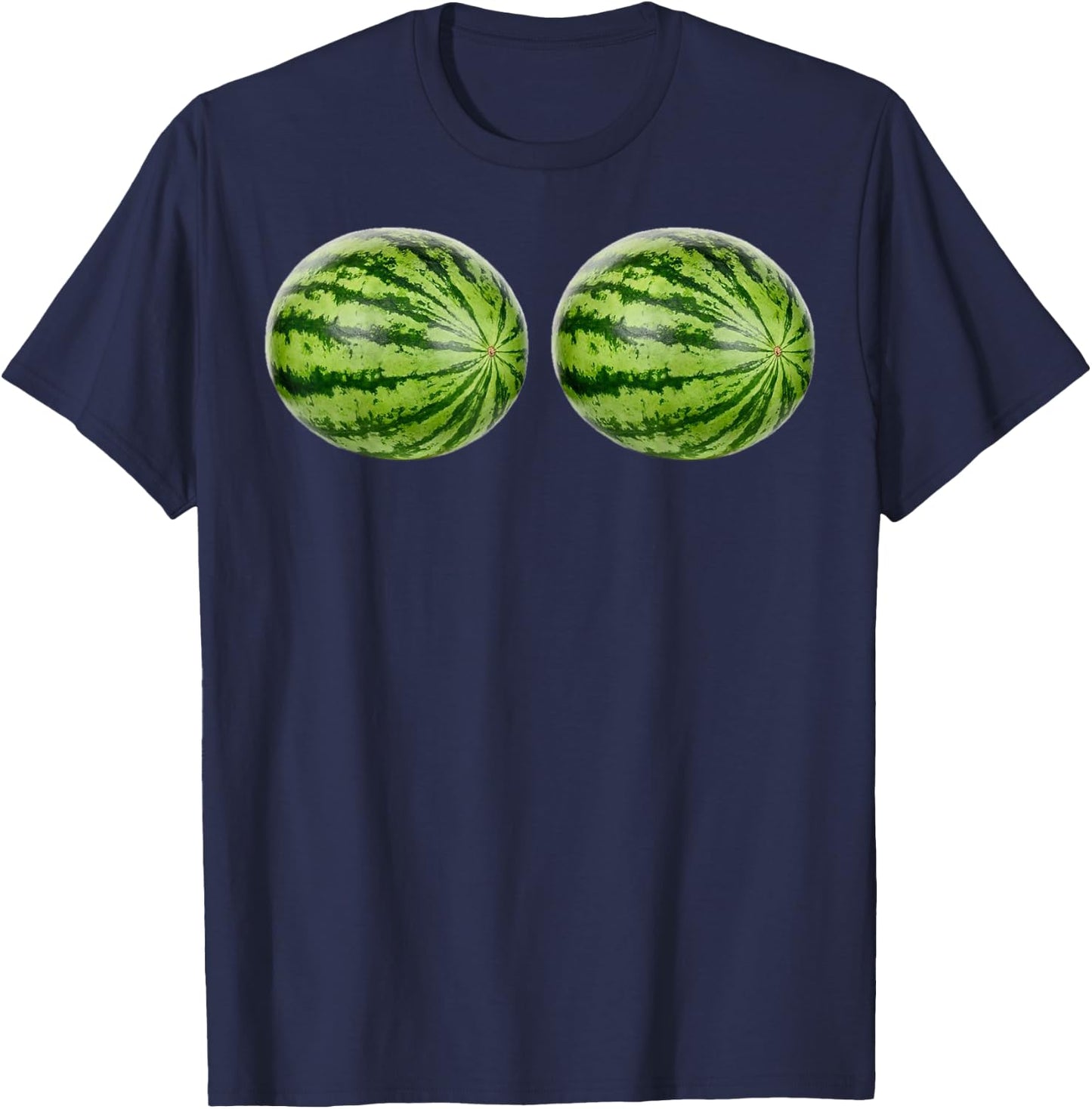 Big Boob Big Watermelon Melon Titty Titties Shirt T-Shirt - T-Shirt | Navy