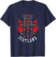 Scottish Scottish Thistle Scottish Emblem of Scotland , black T-Shirt - T-Shirt | Navy