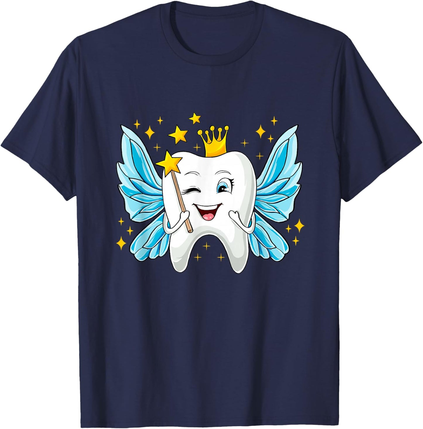 Tooth Fairy Carnival Costume Girls Fancy Dress Tooth Fairy , black T-Shirt - T-Shirt | Navy