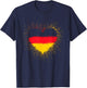 Deutschland Flaggen Herz Deutschland Fan Herren Damen T-Shirt - T-Shirt | Navy