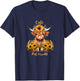 Cute Cow-Moody Cow Lovers Farm cowgirl baby cow an sunflower T-Shirt - T-Shirt | Navy