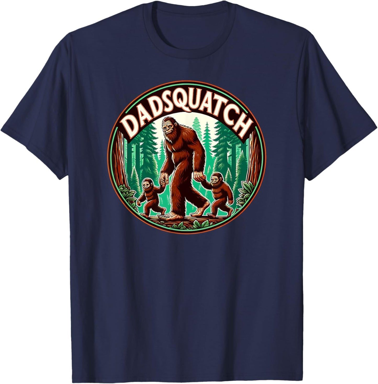 Autism Dad Bigfoot Sasquatch T-Shirt - T-Shirt | Navy