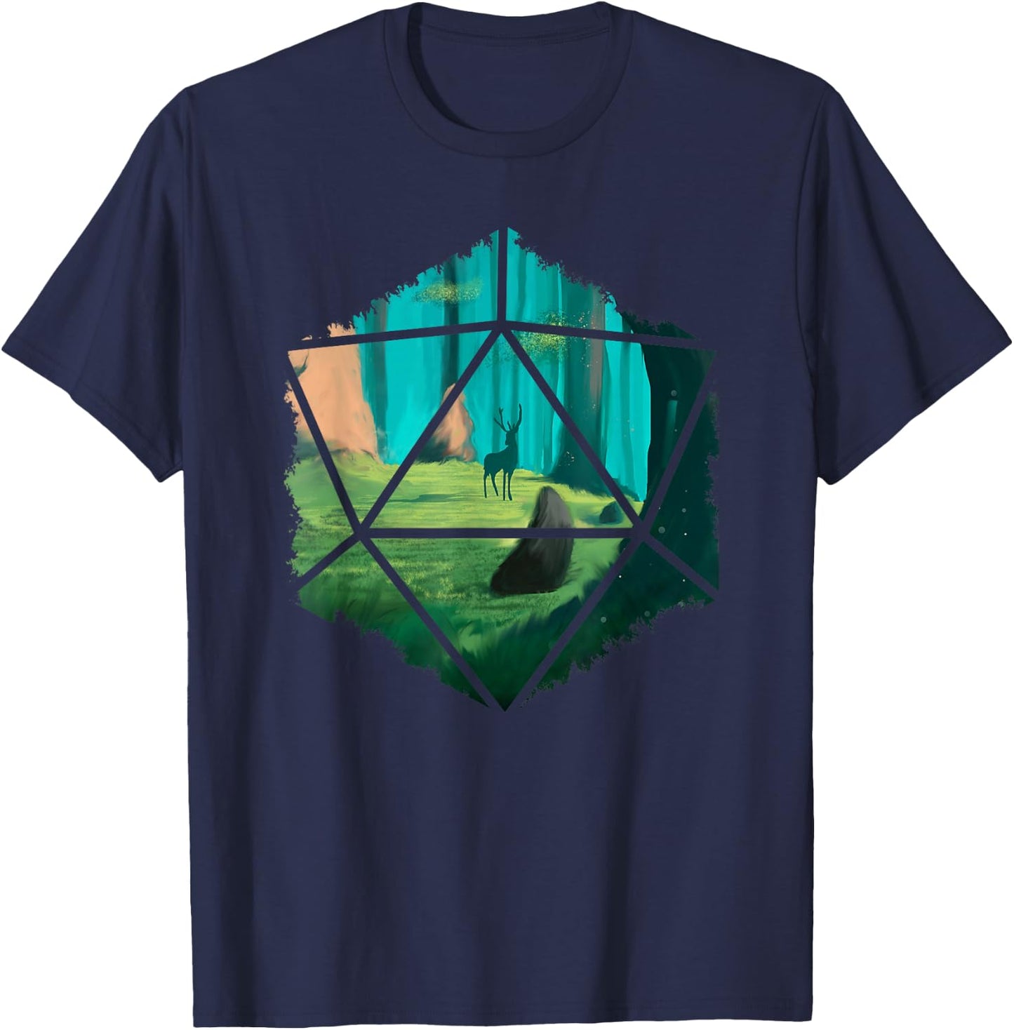 Gamer Games Brettspiele Würfel Fantasy T-Shirt - T-Shirt | Navy