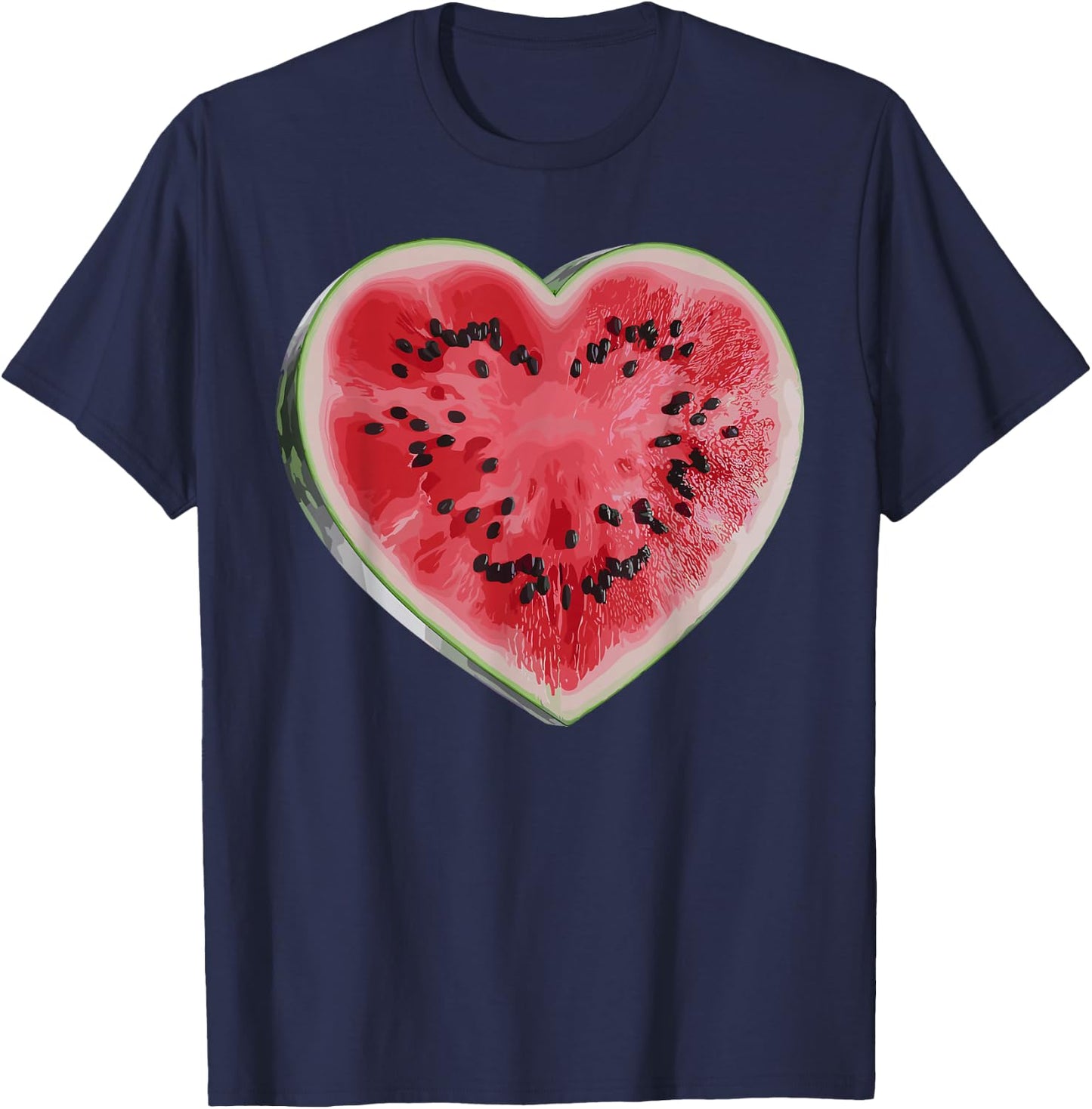 Cool Watermelon Graphic Women Fruit Watermelon Lover T-Shirt - T-Shirt | Navy