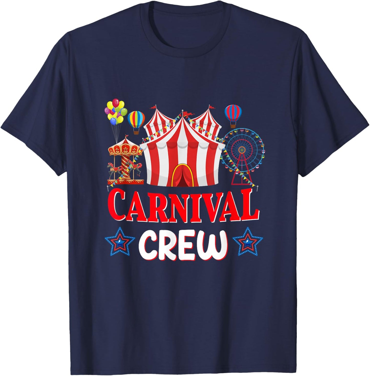 Carnival Crew Circus Costume Circus Theme Outfits For Girls T-Shirt - T-Shirt | Navy