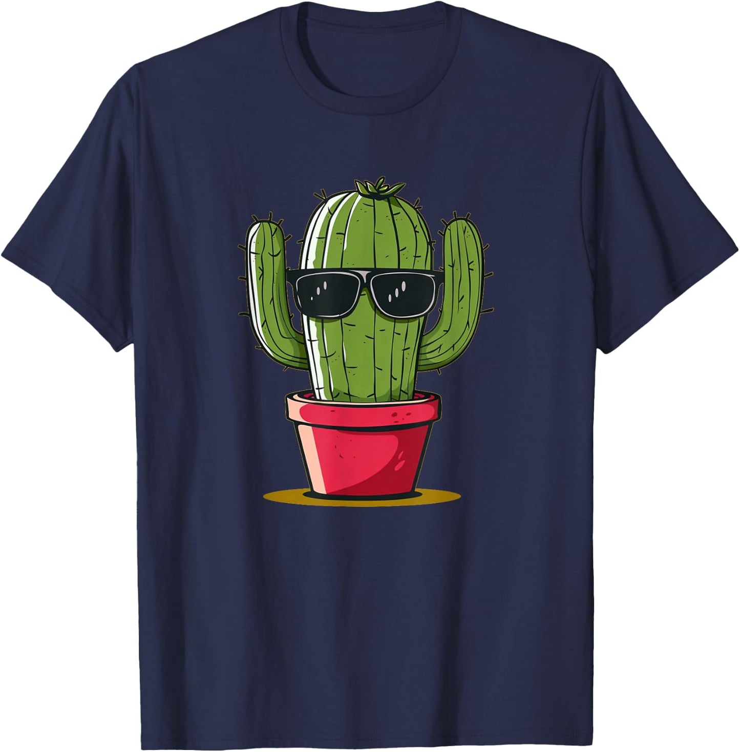 Stunning Cactus Sunglasses T-Shirt - T-Shirt | Navy