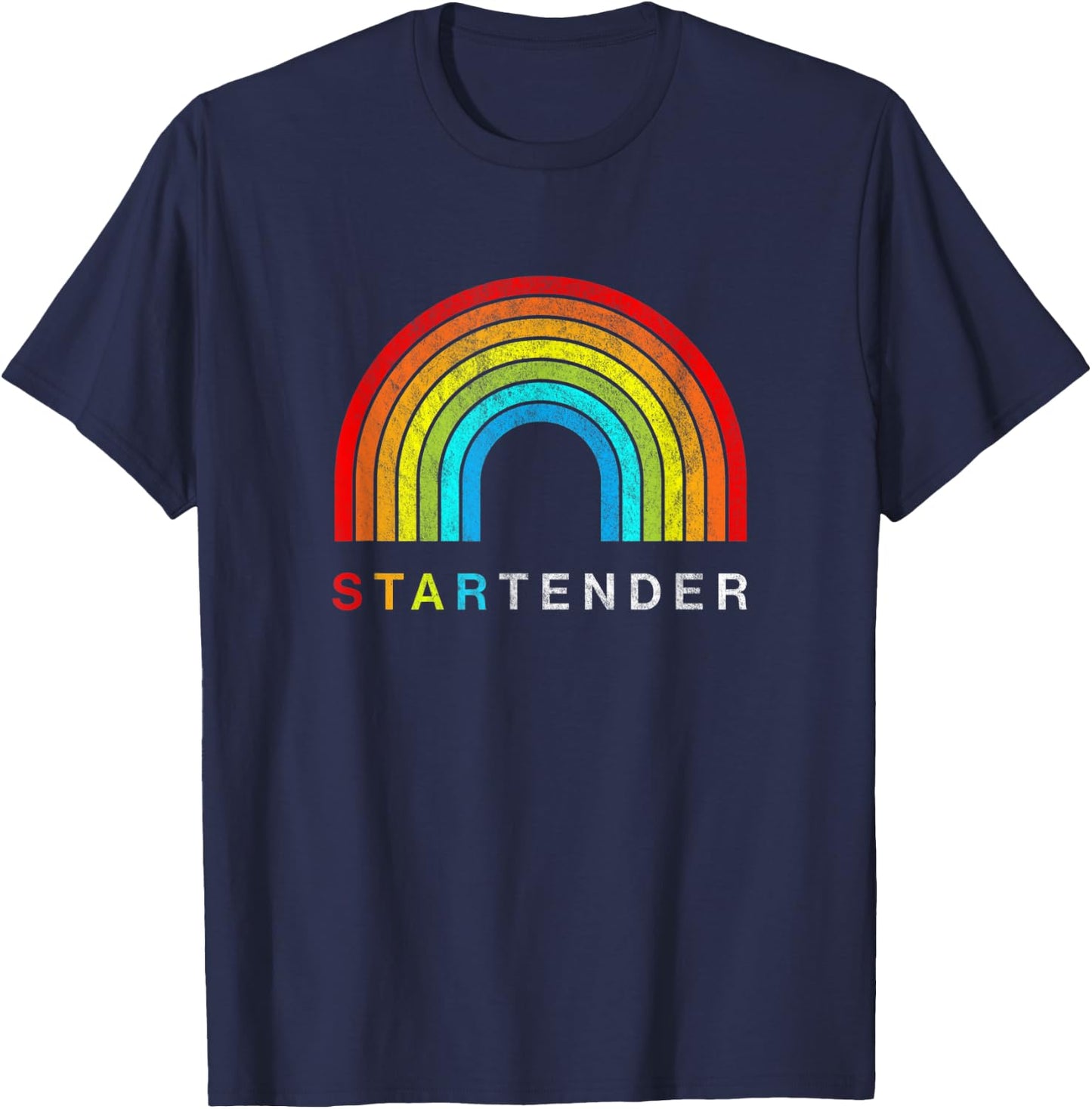 Startender | Rainbow Bartender Pride T-Shirt - T-Shirt | Navy