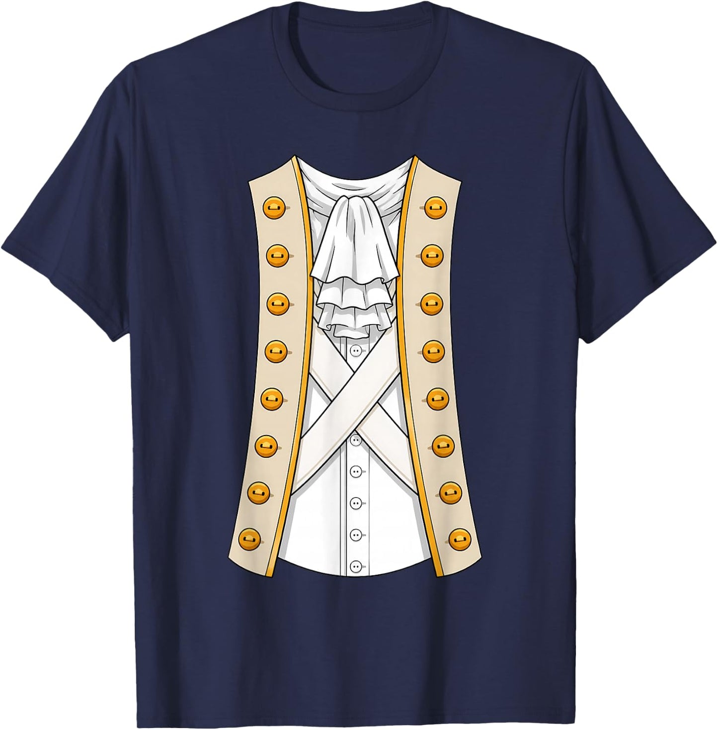 George Washington Revolutionary War Costume T-Shirt - T-Shirt | Navy