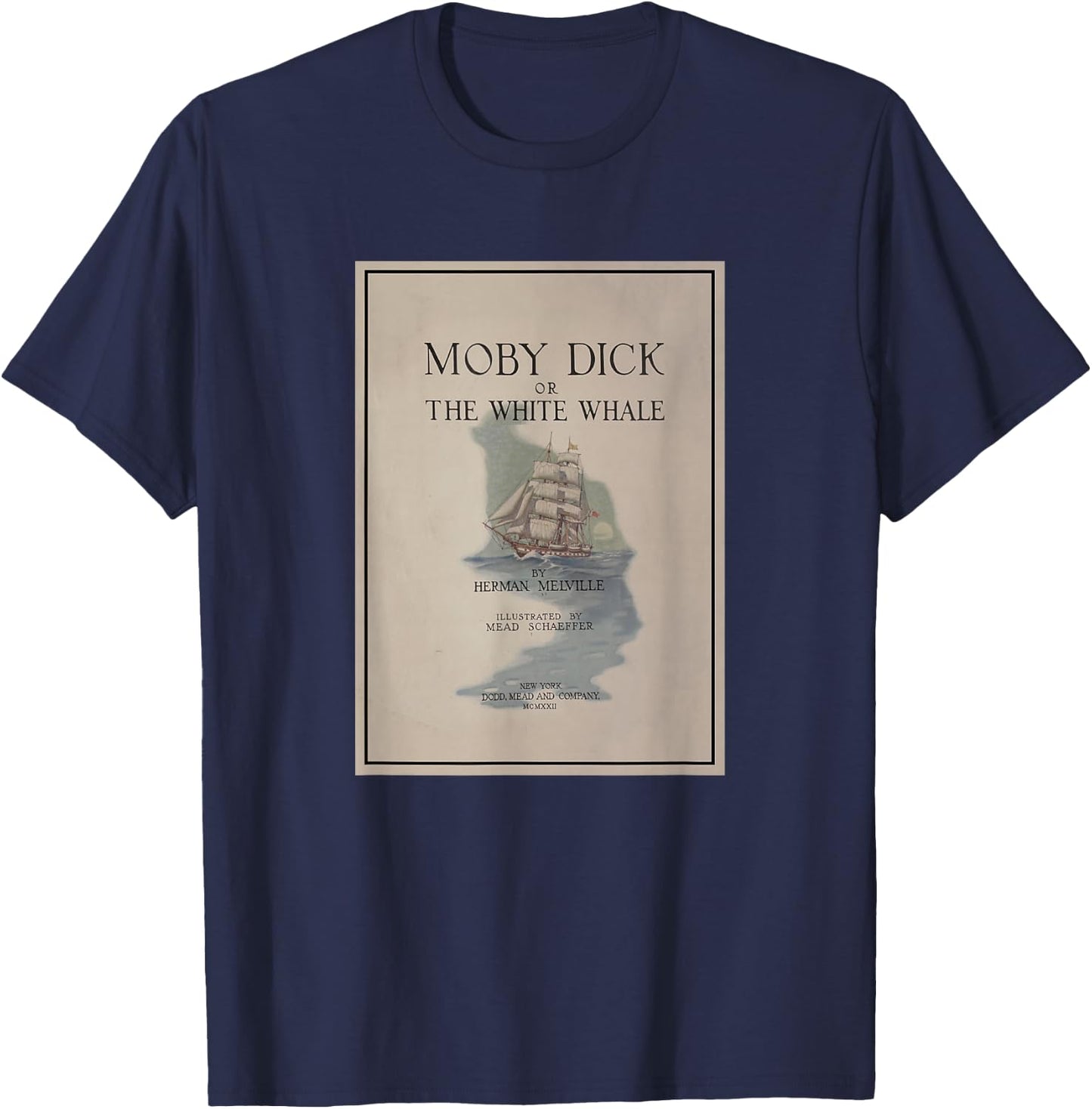 Moby Dick Cover T-Shirt - T-Shirt | Navy