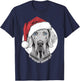 Joyful Weim Santa Dog on Weimaraner Christmas T-Shirt - T-Shirt | Navy